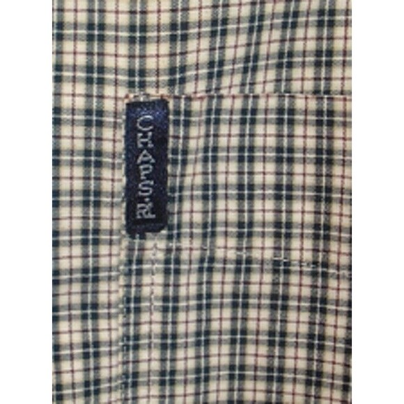 Chaps Ralph Lauren Dress Shirt CRL Vintage Checkered Button Up Mens Size L - Picture 3 of 5